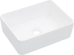 vidaXL Umývadlo 40 x 30 x 13 cm keramické biele