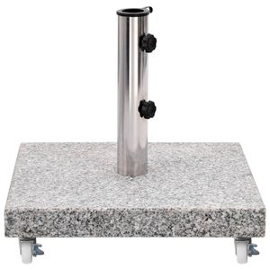 vidaXL Stojan na slnečník Granite 30 kg Square Grey