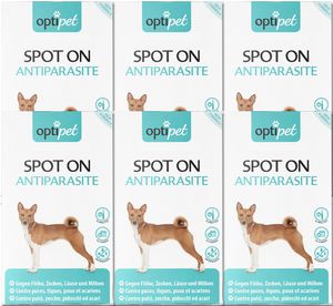 OptiPet 36x Spot On für Hunde, Spot on Hund, Spot on, Spot on Flöhe Hund, Zeckenschutz Hund