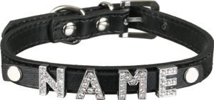 scarlet pet | Hundehalsband »My-Name« inkl. 5 Strass-Buchstaben; mit Namen ihres Hundes personalisierbar; zusätzliche Buchstaben bestellbar, Größe:(XS) 26 cm, Farbe:Schwarz
