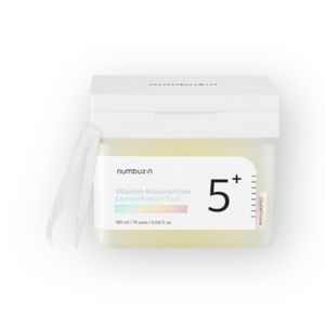 Numbuzin – No.5 Vitamin-Niacinamide Concentrated Pad 70 Pads 180 ml – konzentrierte Tonisierungspads, angereichert mit Vitamin und Niacinamid