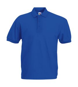 Fruit of the Loom Herren Poloshirt kurzarm Polo Shirt Polohemd Shirt, Größe:3XL, Farbe:Royal Blau