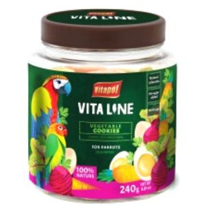 Vitapol Vitaline - Zeleninová tlapka Sušenky pro všechny papoušky 240G