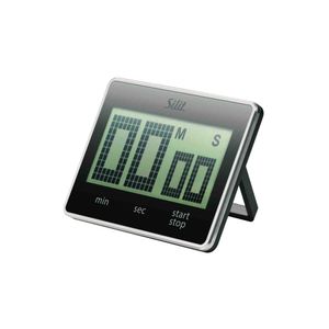 Silit Attimo Digitaler Kurzzeitmesser 9 x 7 cm, Küchentimer, Timer, Eieruhr, Kunststoff, schwarz