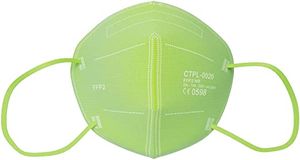 DE+Fachhändler+CE 0598+er Blitzversand+10 Stück 5-lagige grüne Atemschutzmasken FFP2 Mundschutz, Schutzmaske, Einwegmasken   von Eqomed®