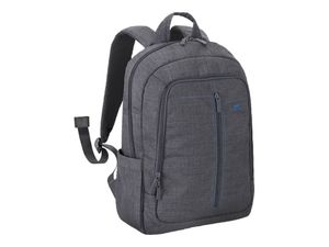 RIVACASE 7560 Rucksack 15.6 Grau Canvas Material