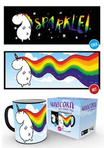 Unicorn - Sparkle - Thermoeffekt Tasse - Größe Ø8,5 H9,5cm