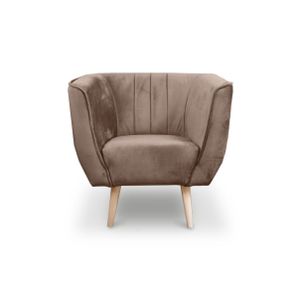BETTSO Moderner Sessel im skandinavischen Stil PIK 1 MON 15 Braun Bronze Chocolate Schokolade