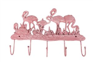 Flamingo Hakenleiste, Wandhaken, Garderobenhaken, Flamingo Haken, Handtuchhalter
