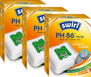 SWIRL PH 86 / PH 96 EcoPor® für Philips AEG Electrolux Volta 3er-Pack