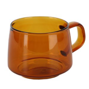 Průhledný hrnek na kávu 250ML borosilikátové sklo hrnek na čaj vodu hrnek na mléko s uchem