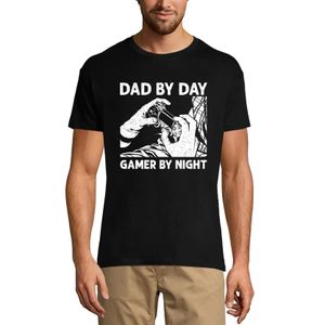 Herren Grafik T-Shirt Papa bei Papa Gamer bei Nacht - Dad's Gaming – Dad By Dad Gamer By Night - Dad's Gaming – Öko-Verantwortlich Vintage Jahrgang