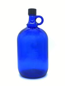 Glasballon aus Blauglas 2 Liter inkl. Schraubverschluss