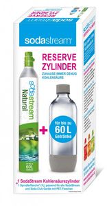 SodaStream Reserve-Zylinder 50-60 ltr + 1 Liter PET Flasche