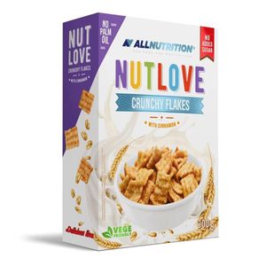 ALLNUTRITION NUTLOVE Crunchy Flakes 300 g Zimt / Fit Food / Leckeres knuspriges Frühstücksmüsli mit Zimt / Kakao