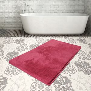 Bosdela Badezimmerteppich Set - 80x140 cmFuchsia