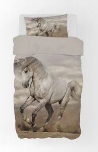 Zestaw pościeli z koniem 2 szt. 135x200 cm (80x80 cm)