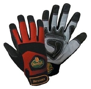 1 Paar FerdyF Mechanics Handschuhe Defender Rot-Schwarz, Farbe:Rot, Grösse:M (8)