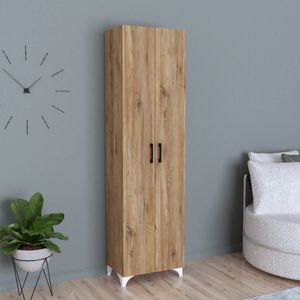 Allzweckschrank Strömsund Vorratsschrank Eiche-Optik Haushaltsschrank Aufbewahrungsschrank Mehrzweckschrank Kommode 177,5 x 48,5 x 32 cm