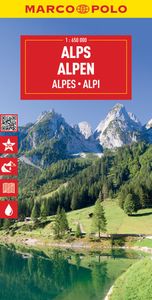 MARCO POLO Reisekarte Alpen 1:650.000