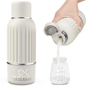 Tragbarer Flaschenwärmer für unterwegs, 2,5 Minuten schnelles Aufheizen für Muttermilch und Säuglingsnahrung, tragbarer Milchwärmer mit 10400 mAh