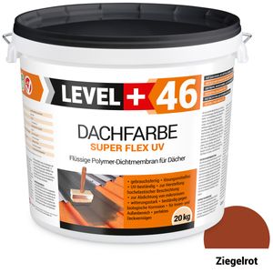 Farba Dachowa Elastyczna 20KG Ceglasta Płynna Folia Dachowa Level Plus 46