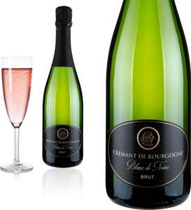 Crémant de Bourgogne, Blanc de Noir - Rosé  trocken von Cave D'Azé