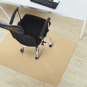 Bodenschutzmatte für Hartboden farbige Bürostuhlunterlage Beige 90x120 cm