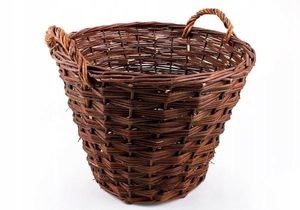 Gartenkorb aus Weide, mit Griffen, Holzkorb, Pflanzkorb, Kartoffelkorb 60 cm