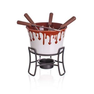 BANQUET Čokoládový fondue set CHOCO DARK, 6 ks.