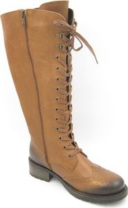Jana Damen  Schaftstiefel ungefüttert braun Gr. 38