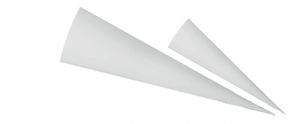 Nestler Schultüte 70 cm rund Schultüten - Rohlinge weiß