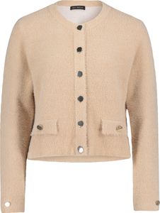 Strickjacke Kurz 1/1 Arm 7234 Classic Beige Größe 44