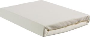 BH Jersey TD Spannbettlaken für Topper Off-White, Größe:160 x 200/220 cm