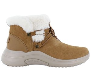 Skechers On-the-GO Midtown - Cozy Vibes - Damen Winter Stiefel Gefüttert Leder Braun 144271-CSNT , Größe: EU 36 UK 3