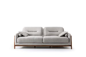 JV Möbel Luxus 3-Sitzer Modern Sofa Textil Wohnzimmer