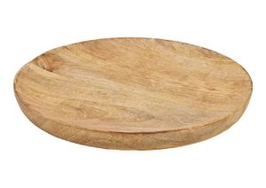 Teller Holzteller Mango Dekoteller Tischdeko Mangoholz Deko braun Holz Ø 25 cm