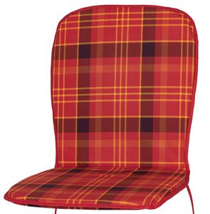 Auflage Monoblock hoch 2393 rot-gelb kariert 87x44x2,5cm KETTtex