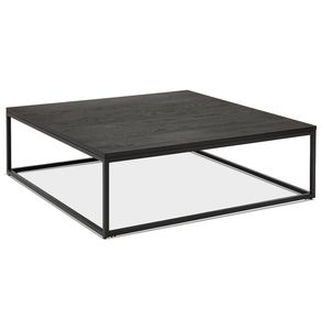 Kokoon® Niedriger Design-Tisch PRETTI 110x110x35 cm,Holz , Schwarz,33,22 kg