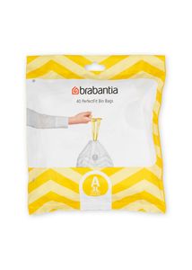 Brabantia PerfectFit Müllbeutel 3L (A) 40 Beutel - Mülleimerbeutel (1er Pack)