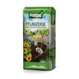 Plantop Pflanzerde Kultursubstrat für alle Pflanzen im Garten & Kübeln, 70 Liter
