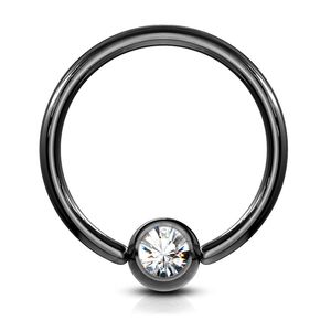 viva-adorno 1,2x10x4mm Universal Piercing Ring BCR Kristall Lippenring Klemmring Septumpiercing Brustpiercing Chirurgenstahl Z294,klar