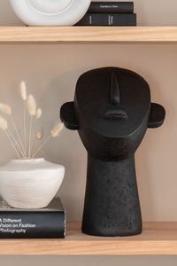 Mystisches Gesicht Abstrakte Skulptur in Schwarz Face