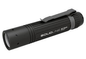 SOLIDLINE Taschenlampe Aufladbar ST6R mit Clip