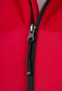 Jacke JN1050 Men's Outdoor Hybrid Jacket Thermojacke in attraktivem Materialmix , Größe:XL, Farbe:RED