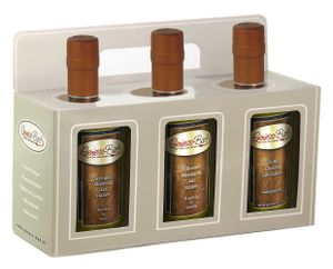 Olivenöl Geschenkbox 3x0,35L in  Steinpilz / Rosmarin / Trüffel