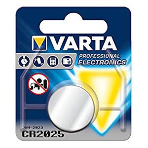 Litowe ogniwo guzikowe VARTA CR 2025, 170 mAh, 3 V, opakowanie blistrowe 1 szt