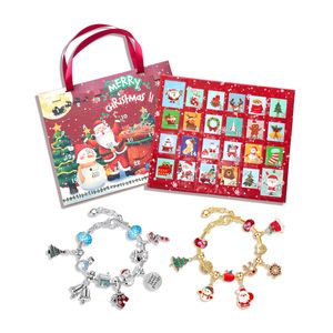 Heikoeco® Weihnachts-Adventskalender - DIY-Schmuck in 24 Fächern, Weihnachten Geschenk Mädchen