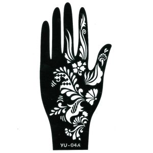 Henna Tattoo Schablone für die linke Hand