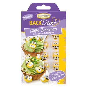 BackDecor 15 süße Bienchen aus Zucker